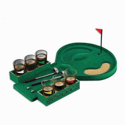 1 Set Mini Golf Drinking Game with 6 Shot Glass Party Toys N
