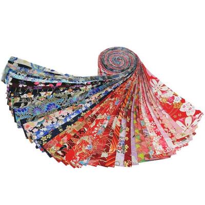 40 PCS Jelly Roll Cotton Fabric Quilting Strips  Sewing C