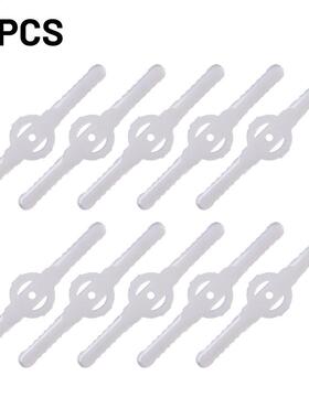 12Pcs Grass Trimmer Plastic Blade Garden Lawn Mower Head Sta