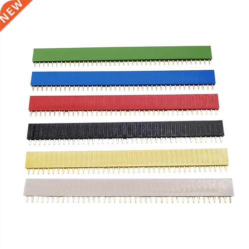 6Pcs/Set 2.54mm Single Row Female PCB Bod Pin Header Conne
