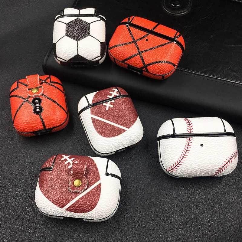 Unique Basketball Baseball Pattern Earphone Case For Airpod