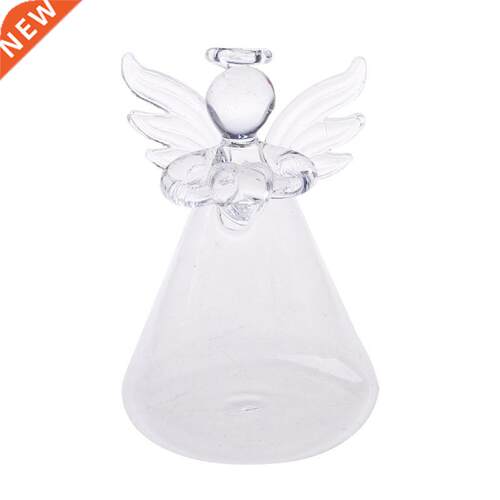 449C Angel Clear Glass Wall Hanging Vase Bottle 适用于 Plant