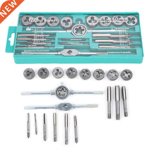 20pcs Thread Tap Die Set Metric Thread Tap Die Set Alloy Por
