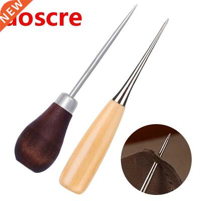 Skc wooden handle awl manual knttng tool straght cone cu