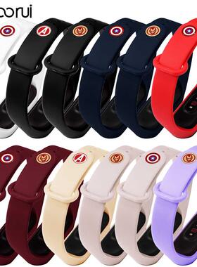 BOORI mi band 4 strap with metal avenger buckle miband 3/4 a