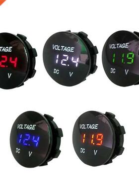 Car Motorcycle DC5V-48V LED Panel Digital Voltage Meter Disp