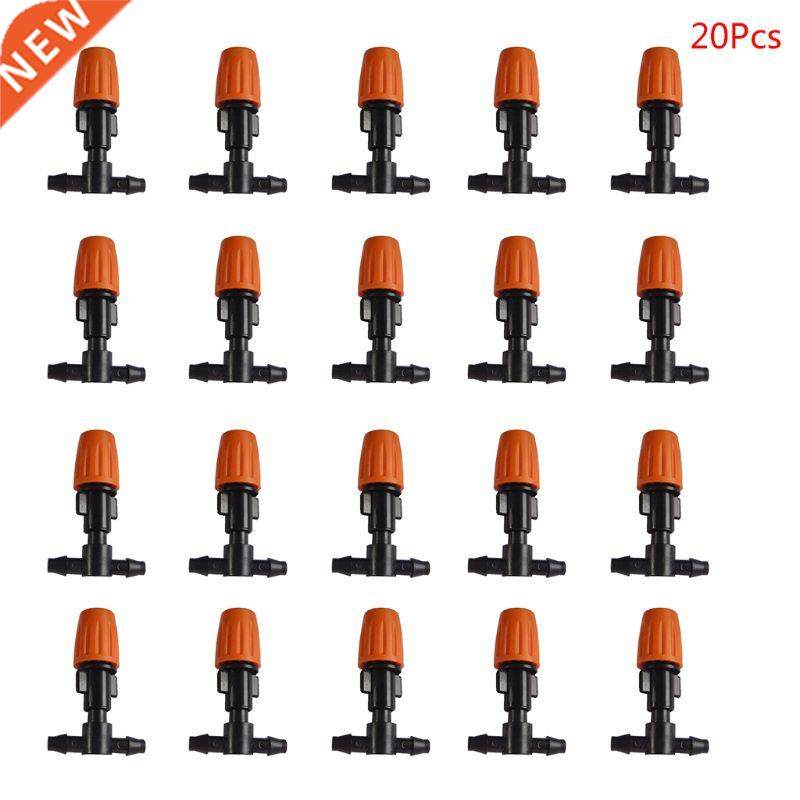 20PCS Adjustable Misting Nozzle with Tee Joint Connector for
