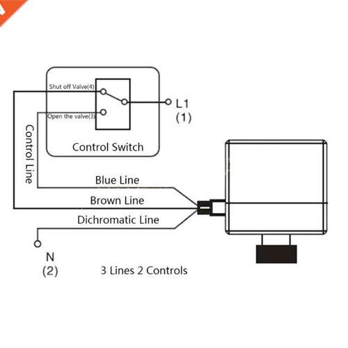 3 way motorized ball valve electric Three line two way contr