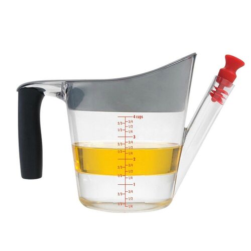 New Design Fat Separator Measuring Cup with Strainer 4 Cup (