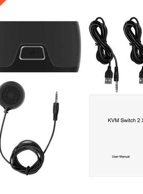Two-in-One Out HDMI-compatible KVM Switch 2 Computer Hosts S