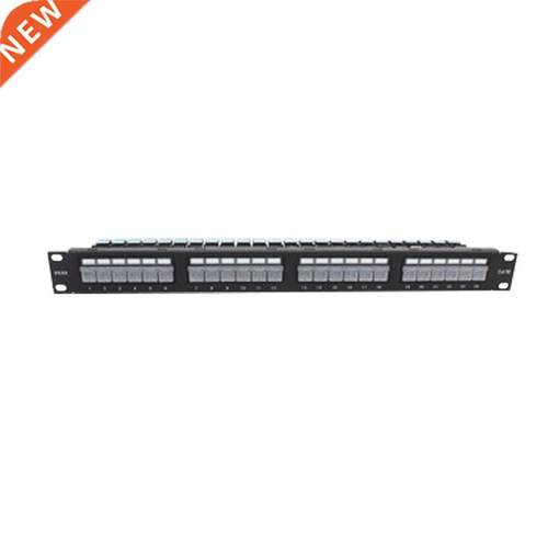 Cat5e24 Port 1U Duproof Door with LED Lamp RJ45 Network Di