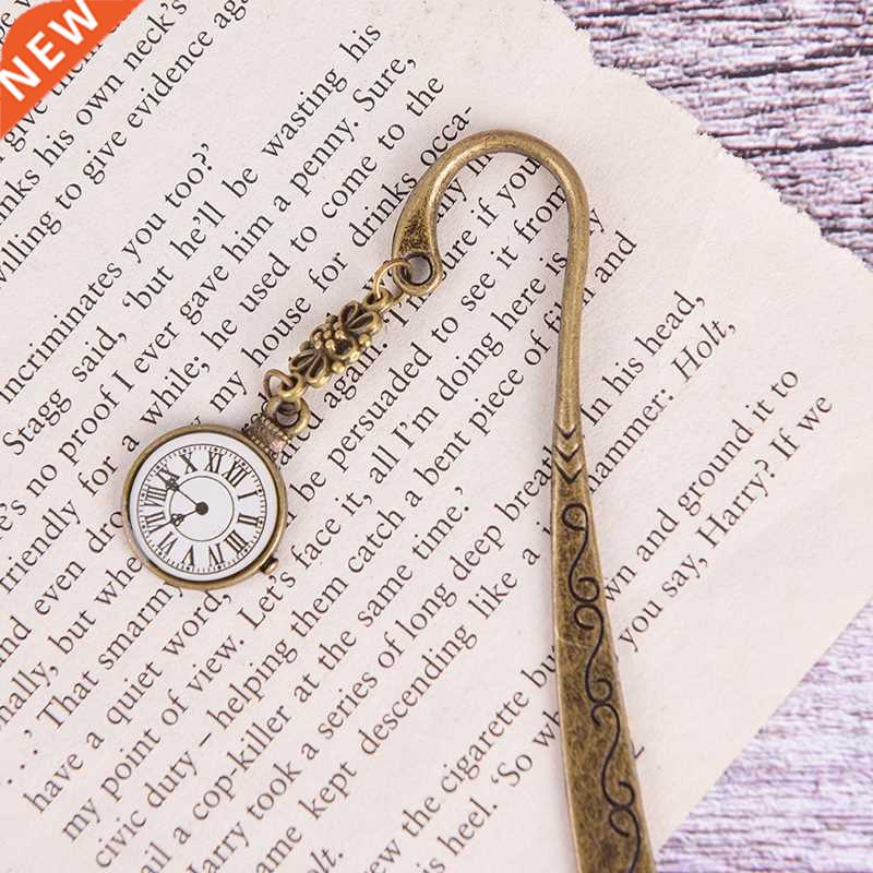 Hot Sale Funny Clock Metal Bookmarks Vintage Retro Tower Boo