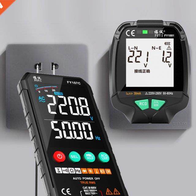 LCD Full Screen Socket Tester Ground Zero AC Voltage Tester