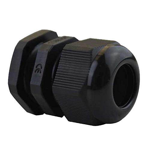 M20 x 1.5 Cable Glands, 50 pcs Black