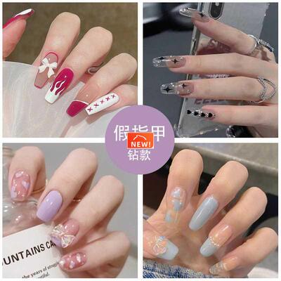 Fake Nail with Glue Women Manicure Nail Art Tool Detachable