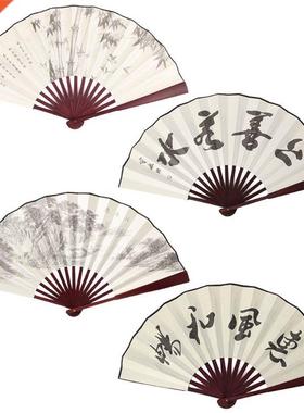 Chinese Style Hand Held Folding Silk Fan For Wedding Event A
