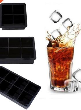 6Grid Silicone Ice Cube Maker Easy-Release Square Shape Ice