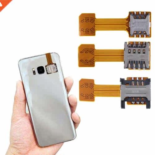 Hybrid Double Dual SIM Card Micro SD Adapter for Android Pho