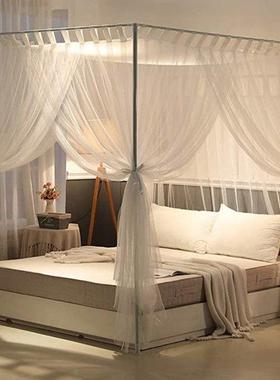 Simple 4 Corners Post Curtain Bed Canopy Bed Frame Canopies