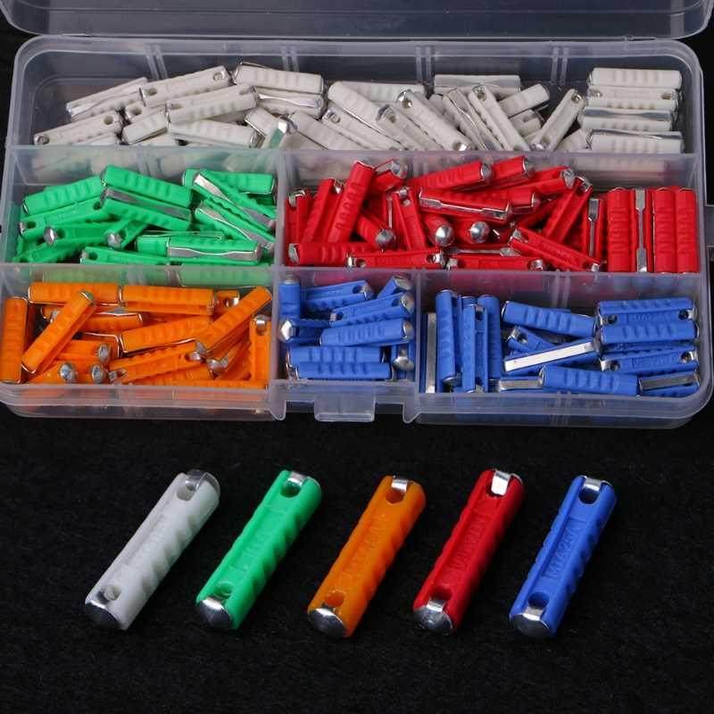 200Pcs 5A 8A 10A 16A 25A Ceramic Continental Car Fuse Set Bu