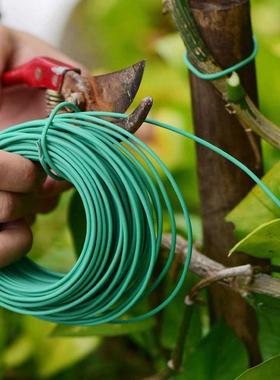Plastic Garden Coated Wire Coil Plant Twist Tie Support Stri