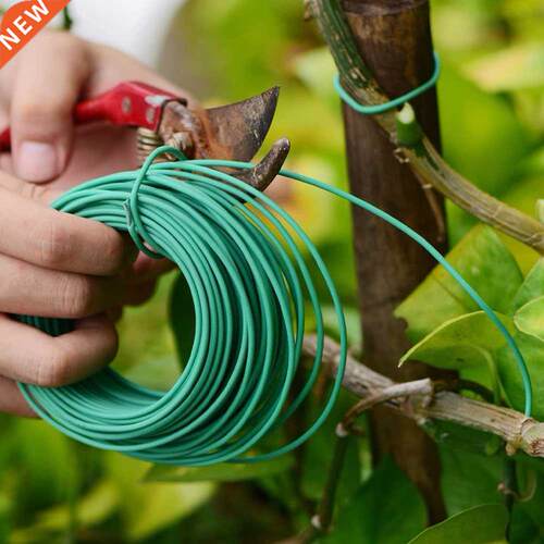 Plastic Garden Coated Wire Coil Plant Twist Tie Support Stri