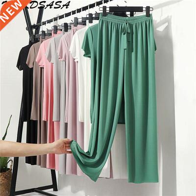 Female Home Clothes 2 Pieces Set Lady Home Suit Summer Women