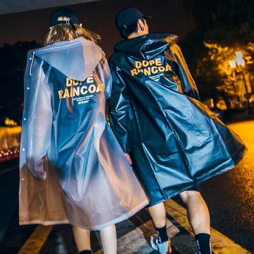 Street Style Couple Hiking Raincoat Adult Men and Women