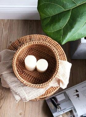 Multipurpose Hand-woven Fruit Storage Basket Vegetable Snack