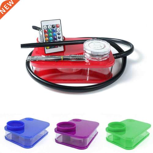 Hookah Smoking With LED Light Shisha Box Ngile Sheesha Na