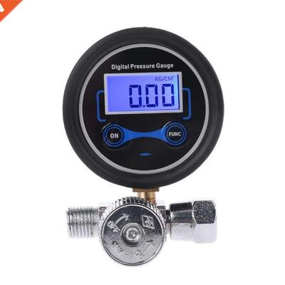 LCD Digital 1/4 0-200PSI Air Pressure Gauge Pressure Regula
