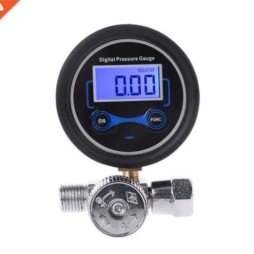 LCD Digital 1/4 0-200PSI Air Pressure Gauge Pressure Regula
