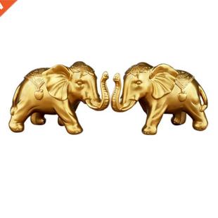 Ornaments Elephant 2Pcs Pair Resin Auspicious