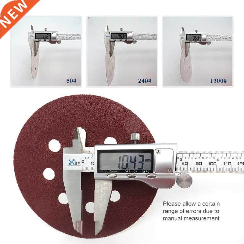 10pcs 5 Inch 125mm 8 He 60-1200 Grit Round Shape Sanding