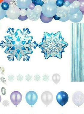 Snowflake Theme Package Christmas Themes Balloon Set for Chr
