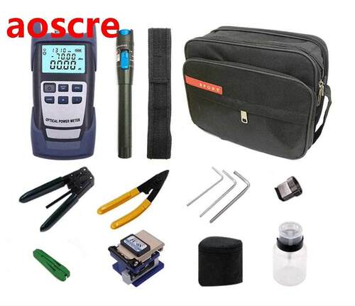 Fiber-Optic-Tool-Kit Locator Power-Meter Wire Stripper FTTH