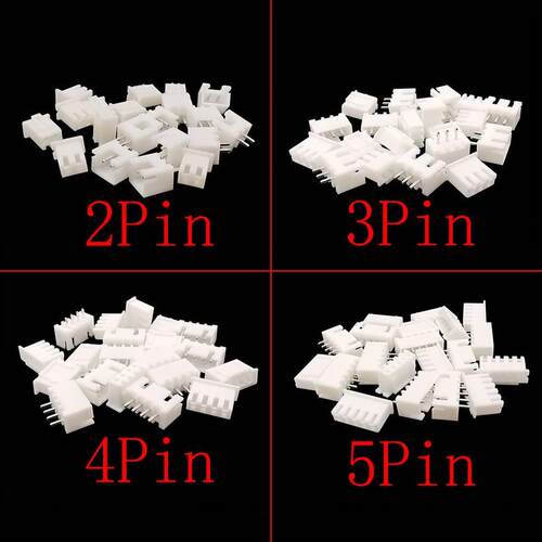 100Pcs/lot JST XH Pitch 2.54mm 2P P 4P 5Pin Plastic Shell M