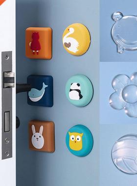 Cute Mute Door Stoppers Wall Protection Safety Shock Absorbe