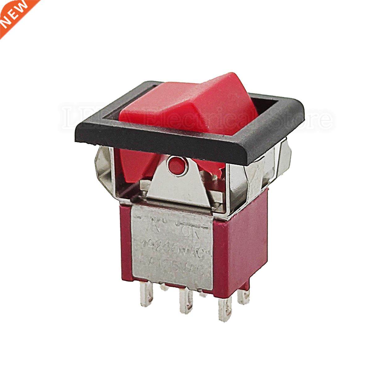 2Pcs KNX202-J Red ON-ON 3A 250VAC/5A 125VAC Button Switch Sh