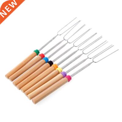 1pc Stainless Steel BBQ Marshmallow Roasting Sticks Extendin