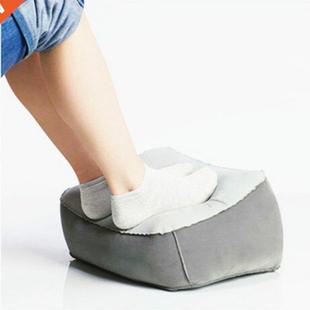 PVC Inflatable Footrest Pillow Portable Foot Rest Plush Pill