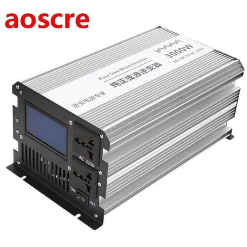 000W Pure Sine Wave Inverter DC 24V to AC 220V Power Conver