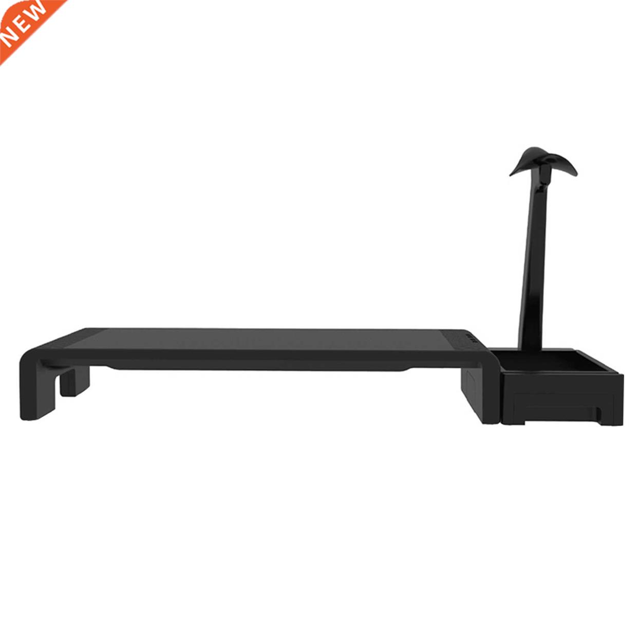 USB 2.0 Monitor Stand Desktop Monitor Riser with Headphone H