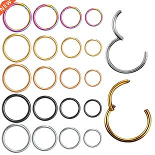 6/8/10/12mm Titanium Hinged Segment Nose Ring Ear Cartilage