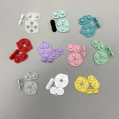 100 Sets Colorful Rubber Conductive Buttons A-B D-pad Set Re