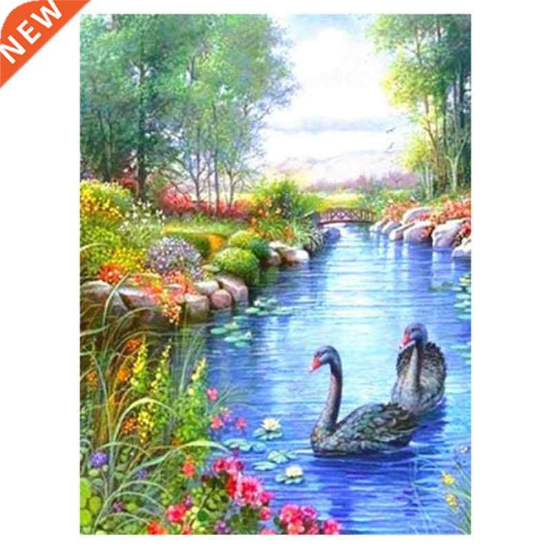 Ugly Duckling Round Diamond Artist Decorates Walls With Diam