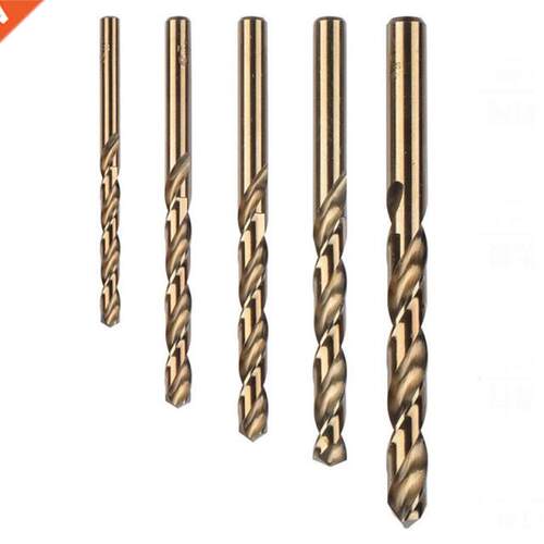 5Pcs HSS Drill Bit Set CO M35 Cobalt Twist Drill Bits 适用于