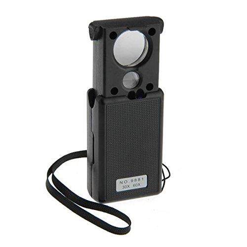 30X 60X Magnifier Magnifying Glass Eye Loupe Lens LED Jewell