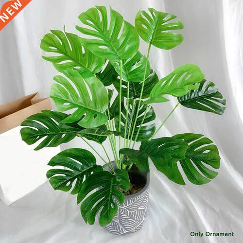1pc 56cm Tea Table Home Decor Gifts Turtle Leaf Artificial P