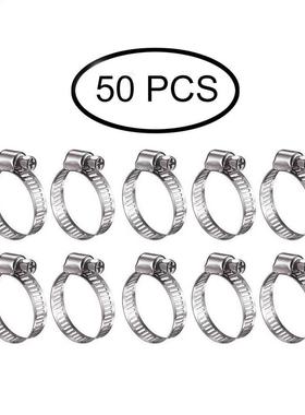 10pcs/20pcs/50pcs Hose Clmp Stinless Steel djustble 13-1